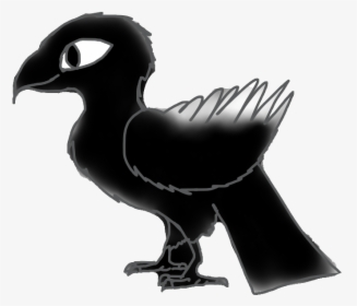 #crow #raven #bird #black #halloween #feathers #wings - Illustration, HD Png Download, Free Download