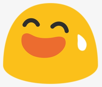 Face With Open Mouth And Cold Sweat Emoji, HD Png Download, Free Download
