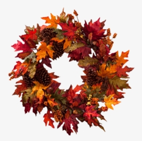 #fall #autum #wreath #fallwreath #autumwreath Heres - Fall Leaf Wreath Png, Transparent Png, Free Download
