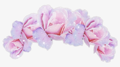 #flower #headband #roses #pink #glitter - Transparent Background Flower Crown Png, Png Download, Free Download