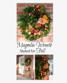 Fall Magnolia Wreath, HD Png Download, Free Download