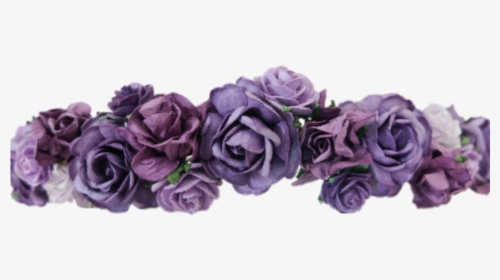 Purple Flower Crown Png Flowercrown Flowerheadband - Purple Flower Crown Png, Transparent Png, Free Download