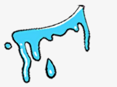 Tears Sad Drawing Cartoon Blue - Animal Figure, HD Png Download, Free Download