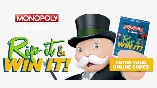 Monopoly Rip & Win - Monopoly Game Topsmarkets Com Monopoly, HD Png Download, Free Download