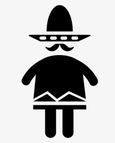 Mexican Man - Mexican Man Icon, HD Png Download, Free Download