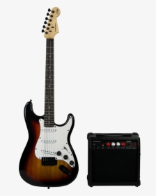 Pack Completo De Guitarra Electrica Madison Vintage - Squier Stratocaster Affinity Red, HD Png Download, Free Download