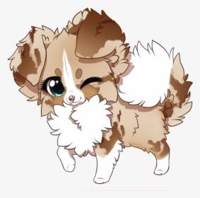 Female Red Merle With White And Copper Australian Shepherd - Cartoon, HD Png Download, Free Download