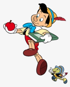 Freetoedit Pinocchio Disney Puppet Gotoschool Wood - Disney Pinocchio And Jiminy Cricket, HD Png Download, Free Download