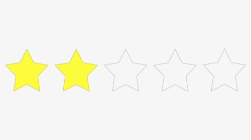 Two Star Rating Png, Transparent Png, Free Download