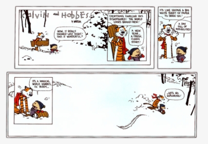 Calvin And Hobbes Last Comic Strip, HD Png Download, Free Download