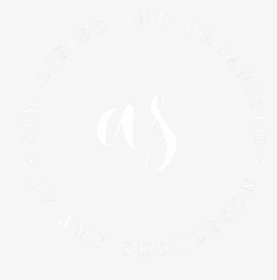 As Circle Logo White Text Comp Small-sides2 - Circle, HD Png Download, Free Download
