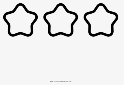 Star Ratings Coloring Page - Line Art, HD Png Download, Free Download