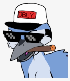 Mordecai Smoking Cigar-ydb552 - Pyrocynical Mordecai, HD Png Download, Free Download