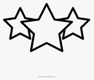 Star Rating Coloring Page - Shooting Star Outline Clipart, HD Png Download, Free Download
