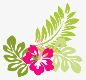 Cartoon Hawaiian Flower - Hibiscus Clip Art, HD Png Download, Free Download