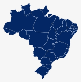 Blue Brazil Map Png, Transparent Png, Free Download