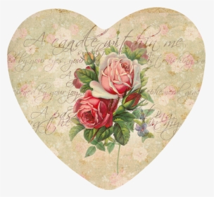 Corazon Floral Vintage Png, Transparent Png, Free Download