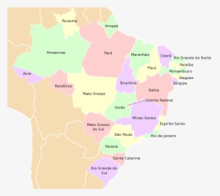 Transparent Mapa Do Brasil Png - Brasil Estados Svg, Png Download, Free Download