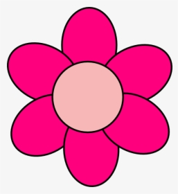 Pink Cartoon Flowers - Orange Flower Clipart, HD Png Download, Free Download