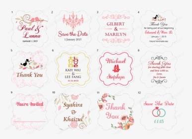 Wedding Favour Tag Designs And Printing - Design For Wedding Souvenirs, HD Png Download, Free Download