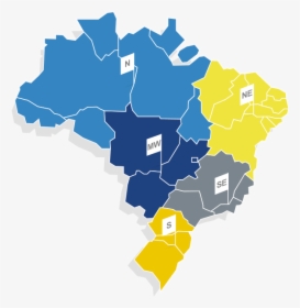 Mapa Da Presença Do Banco Do Brasil - Taxa De Prematuridade No Brasil, HD Png Download, Free Download