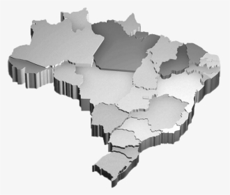 3d Brazil Map Png, Transparent Png, Free Download