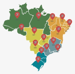 Mapa Brasil, HD Png Download, Free Download