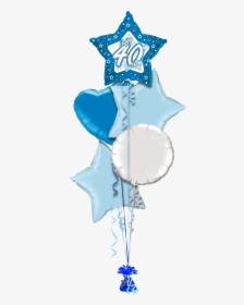 Birthday Shimmer Blue 40th Special Age Balloon - Baby Boy Balloon Border Png, Transparent Png, Free Download