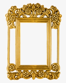 Transparent Ornate Picture Frame Png - Golden Photo Frame Png, Png Download, Free Download