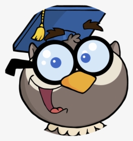 The Wisest Owl - Owl Teacher Cartoon Png, Transparent Png, Free Download