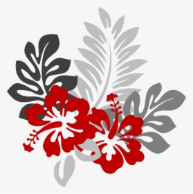 Transparent Hawaii Flowers Clipart - Red And Gray Borders, HD Png Download, Free Download
