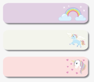 Unicorn School Label , Png Download - Cartoon, Transparent Png, Free Download