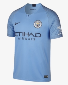 Manchester City 18/19 Home Jersey"  Title="manchester - Manchester City Jersey 2019, HD Png Download, Free Download