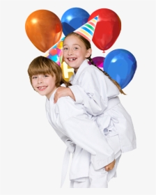Kids Wearing Birthday Party Hats - Martial Arts Birthday Party, HD Png Download, Free Download