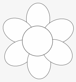 28 Collection Of 6 Petal Flower Clipart - Mothers Day Flower Template, HD Png Download, Free Download