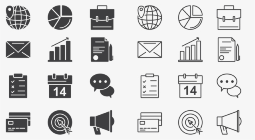 Business Icons Vector - Vector Business Icon Png, Transparent Png, Free Download