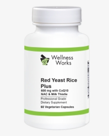 Wellness Works Red Yeast Rice Plus Bottle Shot - Norwegian Pure 3 Fish Oil, HD Png Download, Free Download