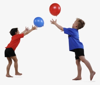 Kids Playing Balloons Png - Children Playing Png, Transparent Png, Free Download