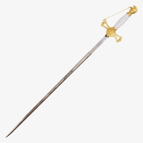 Saint John Gold And White Crusader Small Sword - White And Gold Sword, HD Png Download, Free Download