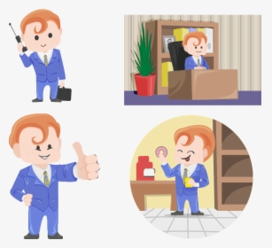 Business Character Set - Cartoon, HD Png Download, Free Download