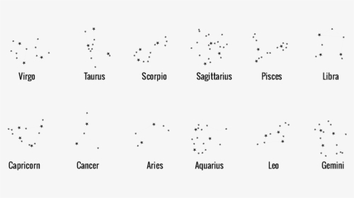 Zodiac Constellations Transparent Image - Simple Virgo Constellation, HD Png Download, Free Download