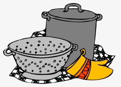 Clip Art Kitchen Utensils Clipart Free - Cooking Pots Clipart, HD Png Download, Free Download