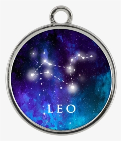 Leo Zodiac Sign Starry Night Blue Silver Plated And - Bracelet, HD Png Download, Free Download