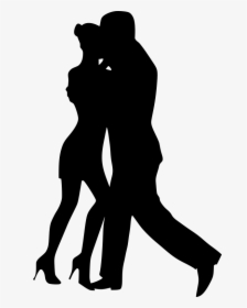 Dancing Couple Silhouette Drawing, HD Png Download, Free Download