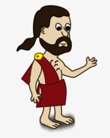 Transparent Character Vector Png - Ancient Greek Person Cartoon, Png Download, Free Download