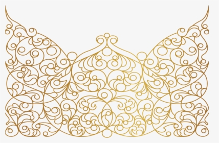 Mandala Swirls Design Pattern Paisley Gold Decor Decora - Mandala Art Design Gold, HD Png Download, Free Download