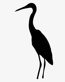 Great Blue Heron Bird Animal Silhouettes - Crane Bird Silhouette Png, Transparent Png, Free Download