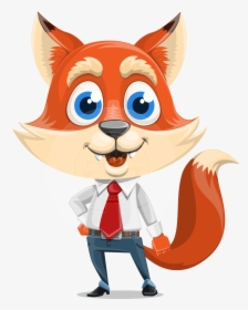 Fox Businessman Cartoon Vector Character Aka Ben Tails - Fox Cartoon Characters, HD Png Download, Free Download
