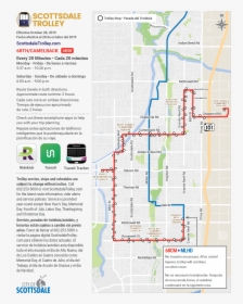 Trolley Map Scottsdale, HD Png Download, Free Download