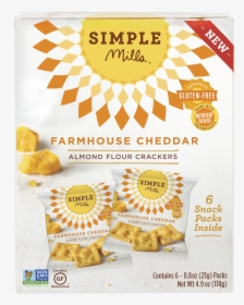 Simple Mills Farmhouse Cheddar Crackers, HD Png Download, Free Download